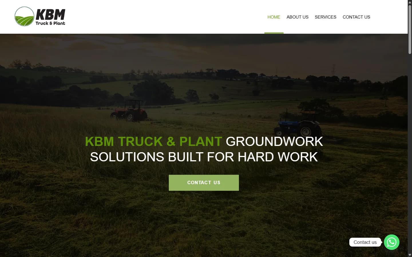 KBM TP website screenshot